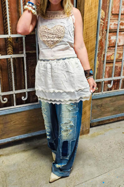 My Heart Is Yours Top Dress -100% Cotton - Made in USA