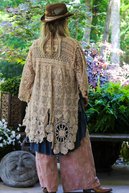 Keep It Authentic Boho-Artisan Crochet Jacket - Made in USA