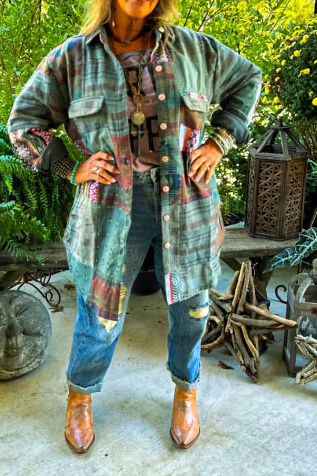 Traveler Patchwork Jacket - 100% Cotton - Made in USA