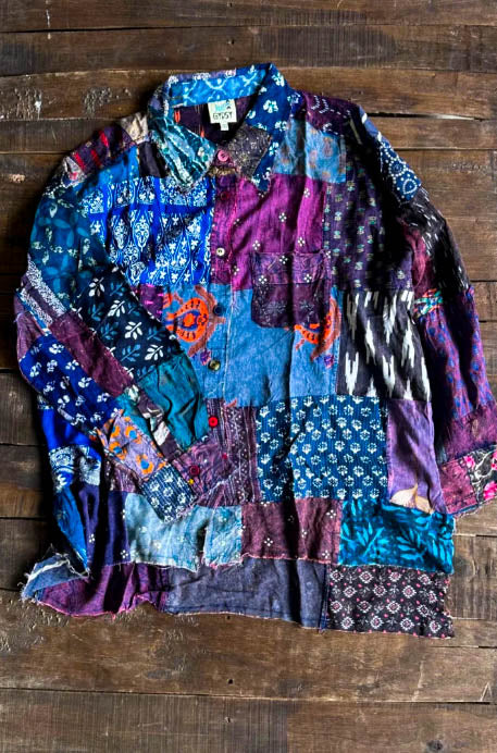 Patchwork Sunrise Top - Multi-Color
