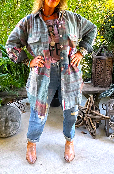 Traveler Patchwork Jacket - 100% Cotton - Made in USA