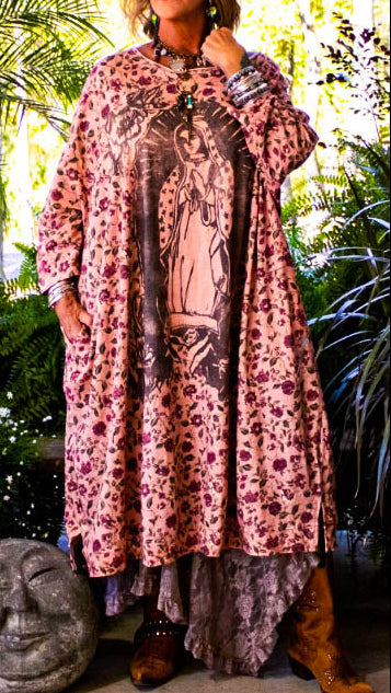 Boho Be Inspired 100% Cotton Dress Long Tunic Oversized