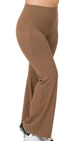 ANYTIME PERFECT CASUAL BROWN PLUS PANTS