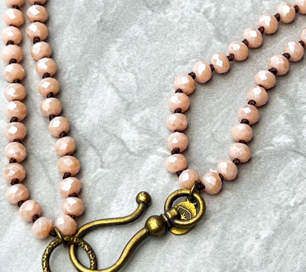 AGATA POLISHED & JASPER NATURAL STONE BOHO NECKLACE