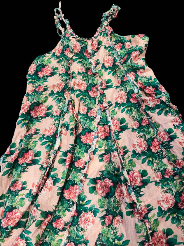 Won My Heart Floral Maxi Dress - 100% Cotton - Made in USA