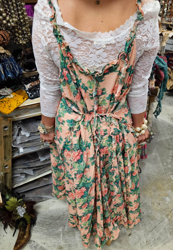 Won My Heart Floral Maxi Dress - 100% Cotton - Made in USA
