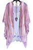 VINTAGE ANGEL LACE KIMONO DUSTER IN PALE PINK