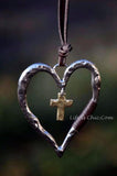 heart rustic set necklace 