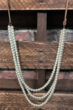 pearls layered set necklace