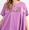 All For The Best 100% Cotton Top in Lilac