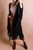 ENJOY THE JOURNEY BOHO KIMONO IN BLACK