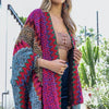 Authentic Beauty Crochet Kimono in Magenta and Multi-Color