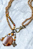 AGATA COFFEE & JASPER NATURAL STONE NECKLACE