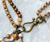 AGATA COFFEE & JASPER NATURAL STONE NECKLACE