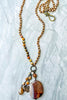 AGATA COFFEE & JASPER NATURAL STONE NECKLACE