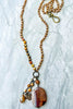 AGATA COFFEE & JASPER NATURAL STONE NECKLACE