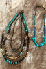 Blissful Balance Rain Forest   Layered Natural Stone Necklace