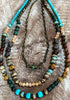 Blissful Balance Rain Forest   Layered Natural Stone Necklace