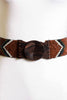 CANYON BROWN BEADED ELASTIC BELT