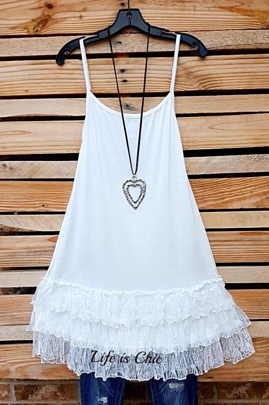 LOVE OF MY LIFE LACE SLIP CAMISOLE DRESS IN WHITE [product vendor] - Life is Chic Boutique