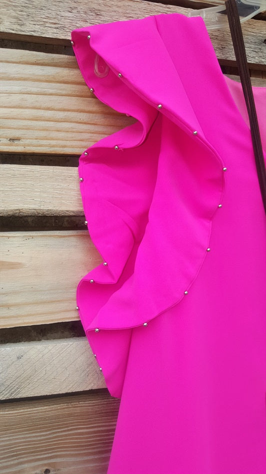 FAB EMBELLISHED DETAIL TUNIC IN PINK [product vendor] - Life is Chic Boutique