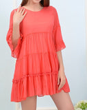Graceful Glamour Dress - Coral [product vendor] - Life is Chic Boutique