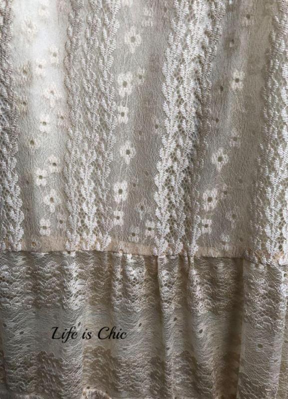 Beige Lace Sleeveless Dress------------Sale