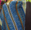 Authentic Beauty Crochet Kimono in Blue and Multi-Color