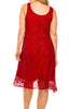 LOVELY DAY RED RUBY LACE SPARKLE DRESS  6 - 14