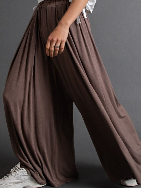 DEFINE COMFORT PALAZZO BROWN PANTS