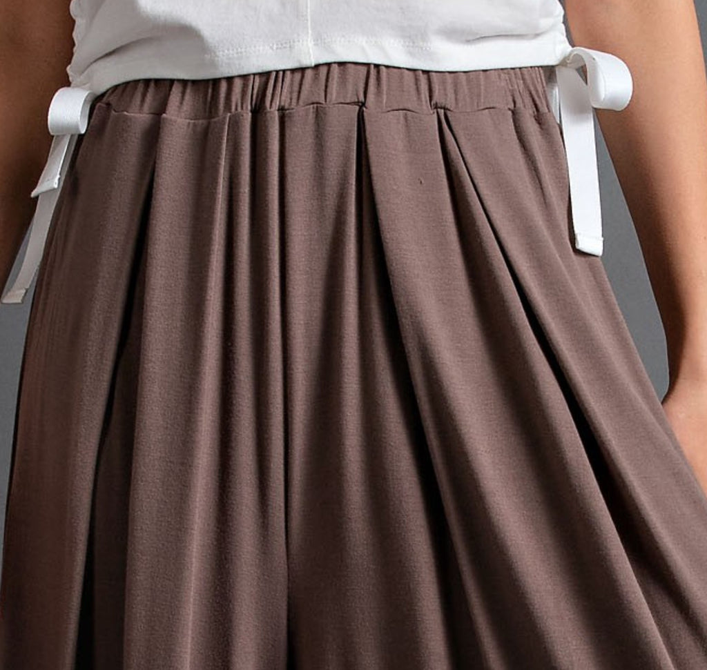 DEFINE COMFORT PALAZZO BROWN PANTS