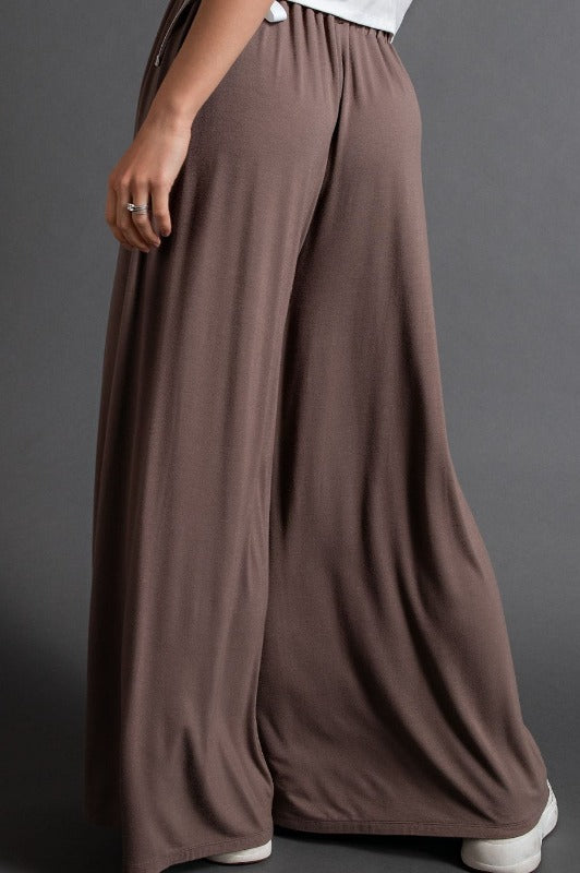 DEFINE COMFORT PALAZZO BROWN PANTS