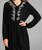 EMBROIDERED DRESS IN BLACK ----------------sale