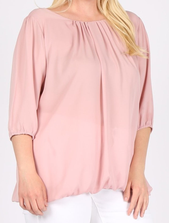 Blouse Mauve Plus Size--------Sale