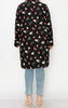 HEART CARDIGAN IN BLACK --------- SALE