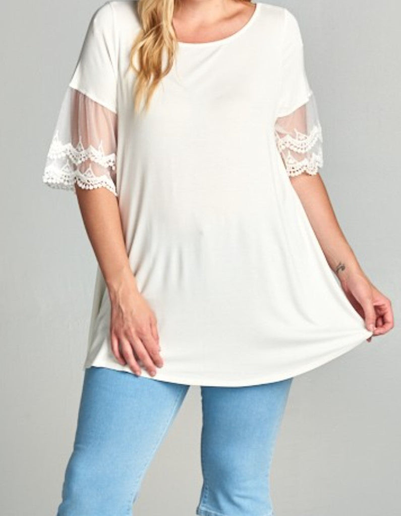 A LOVE THAT WILL LAST FOREVER TUNIC IN WHITE
