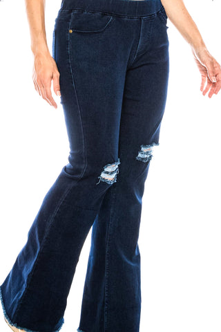 MY FAVE EVERYDAY DENIM JEGGINGS PANTS 1X 2X 3X IN MEDIUM BLUE