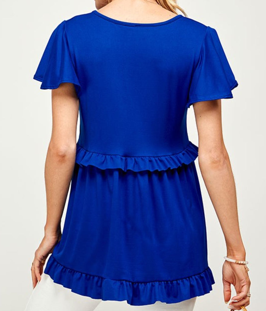 HOLDING OUT HOPE BABYDOLL IN ROYAL BLUE