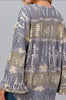 FEELING FREE TIE DYE TUNIC 4X 5X 6X IN GRAY & OLIVE--------SALE