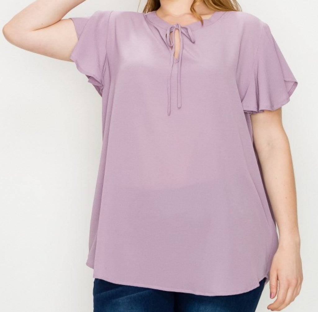 BLOUSE IN ASH LAVENDER------------sale