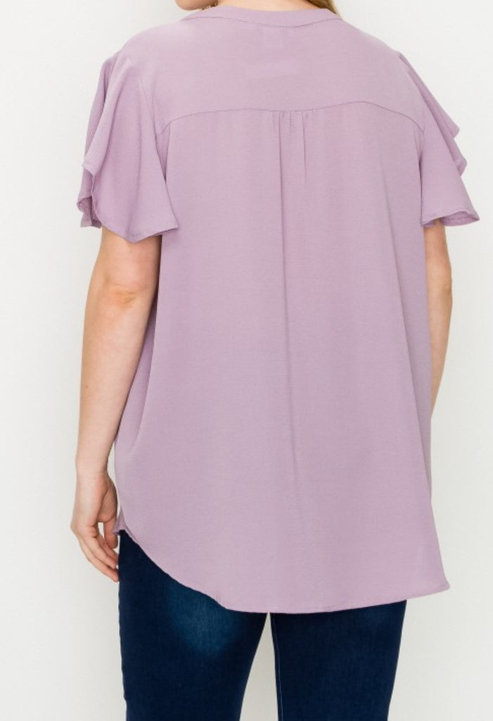 BLOUSE IN ASH LAVENDER------------sale