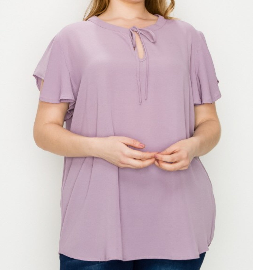 BLOUSE IN ASH LAVENDER------------sale