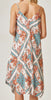 BEAUTIFUL & BREEZY MIDI DRESS IN MULTI-COLOR & SAGE--------SALE