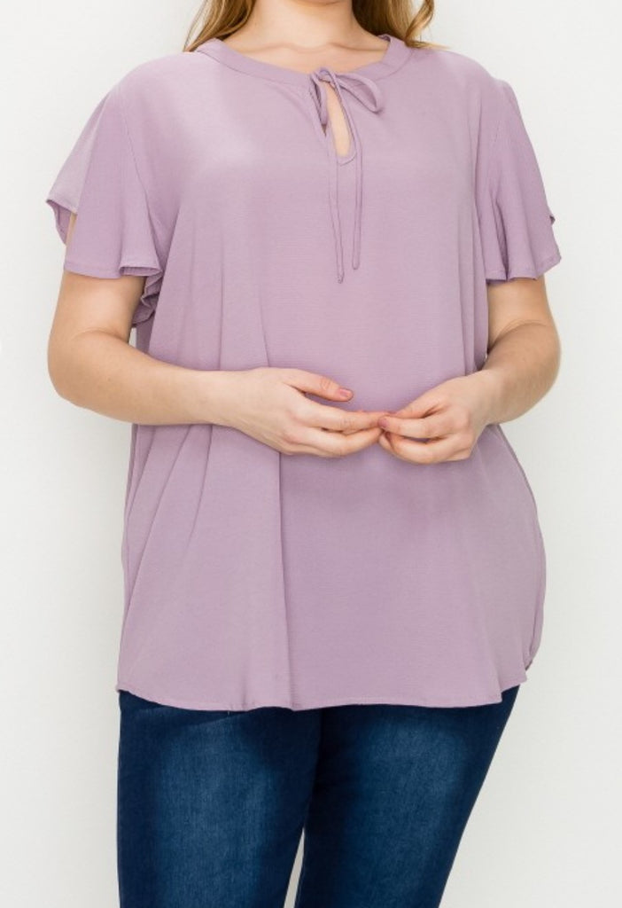 BLOUSE IN ASH LAVENDER------------sale