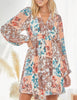 DRESS MULTI-COLOR FLORAL PLUS SIZE ----------SALE