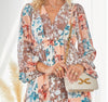 DRESS MULTI-COLOR FLORAL PLUS SIZE ----------SALE