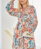 DRESS MULTI-COLOR FLORAL PLUS SIZE ----------SALE