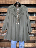 ON YOUR HEART LACE DRESS IN OLIVE SIZE 8-14---------------sale
