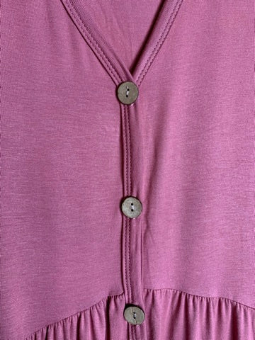 JUST RELAX COMFY WEEKENDER OVERSIZED TUNIC IN MAUVE