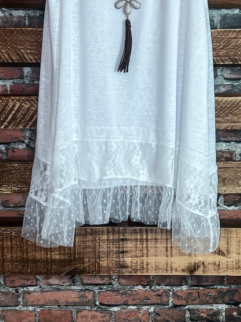 S-M-L   FOR ALL MY LIFE LACE DRESS IN WHITE  -------SALE